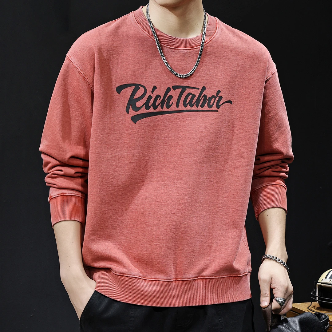 LEIGHZ/雷茨2025新款男士卫衣春秋款宽松休闲长袖上衣秋季男装