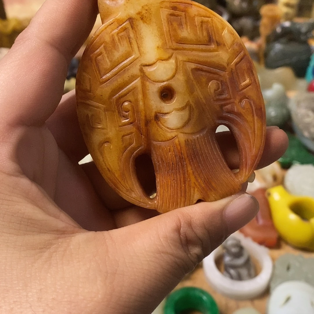 和田玉（糖玉）未镶嵌挂件玉器玉器玉器挂件