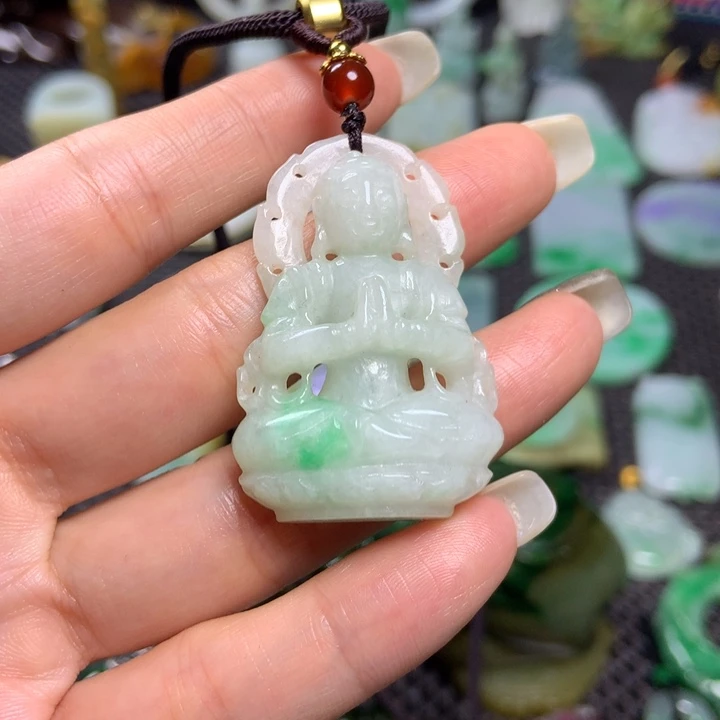 翡翠挂件未镶嵌清