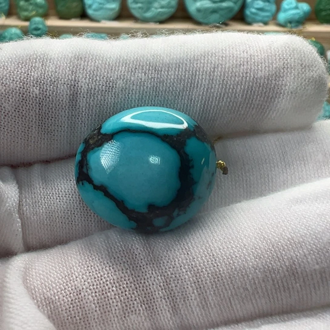 未镶嵌绿松石随形18.2mm
