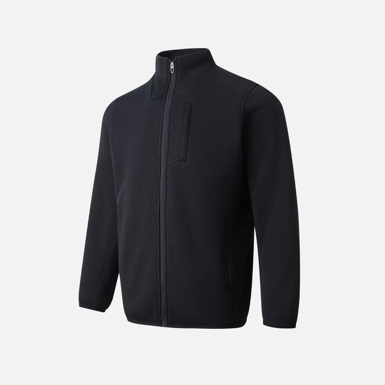 MIN SAN JIN立领抓绒夹克抗皱免烫弹力针织外套MSJ-YLF00171CS