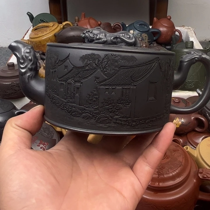 茶壶紫砂紫砂壶微瑕疵