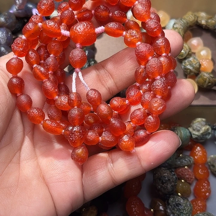 阿拉善彩玛瑙毛衣链