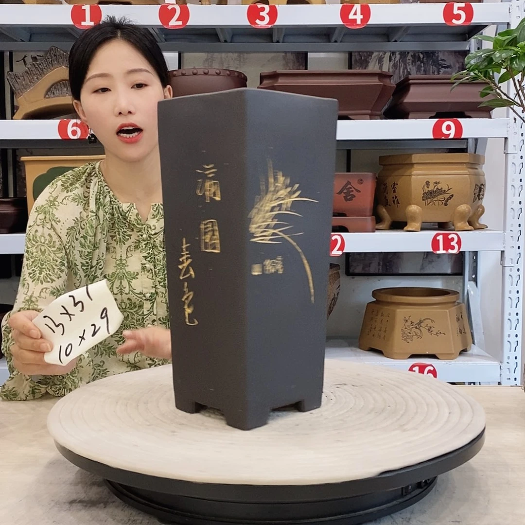 紫砂花盆紫砂花盆瑕疵