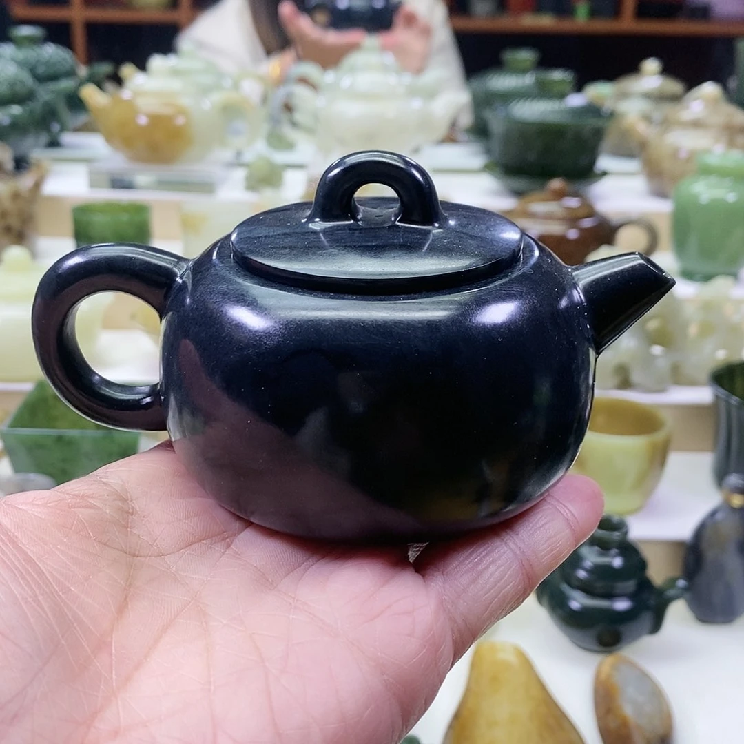 和田玉茶壶未镶嵌160ml