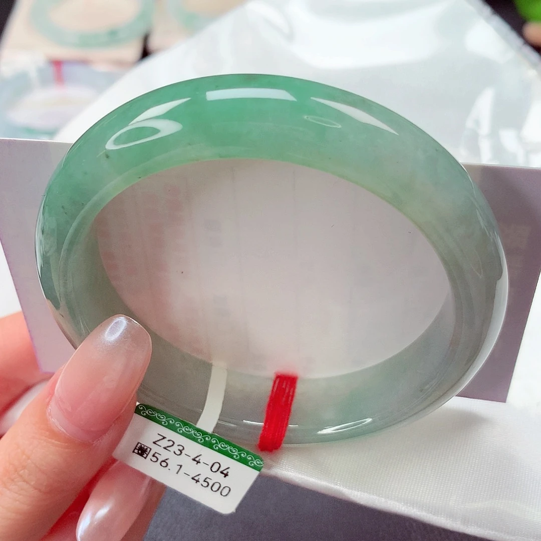 翡翠未镶嵌手镯缅甸天然a货翡翠手镯