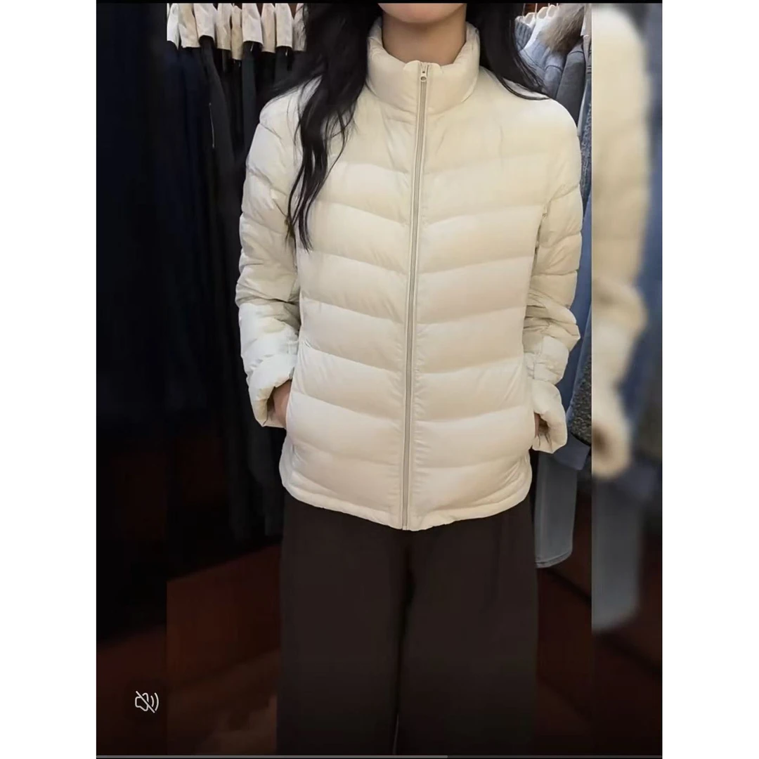 “90%白鸭绒”“波某登同款 ”秋冬休闲女立领保暖外套