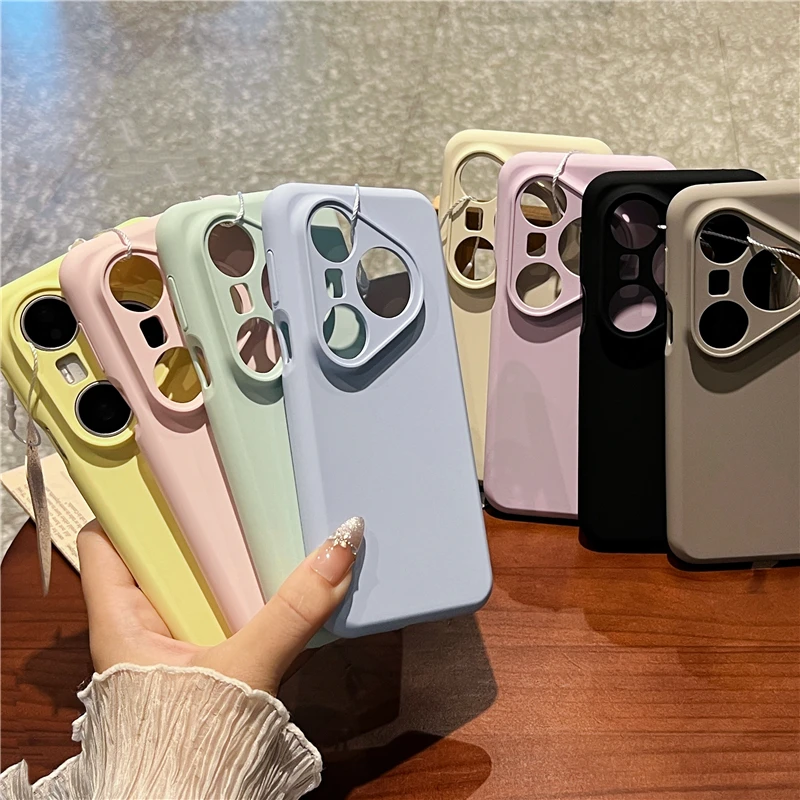 适用新款Pura80Pro臻品液态硅胶70Pro+全包防摔60磁吸纯色手机壳