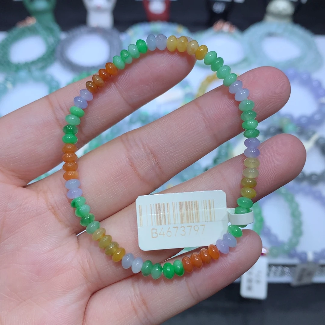 翡翠未镶嵌手串天然