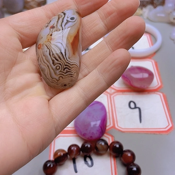 【闪购商品】未镶嵌玛瑙/玉髓珠宝半成品好**五