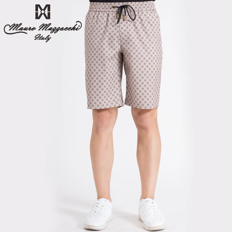 Mauro/玛路男士休闲短裤经典老花印花款时尚百搭速干透气夏5305