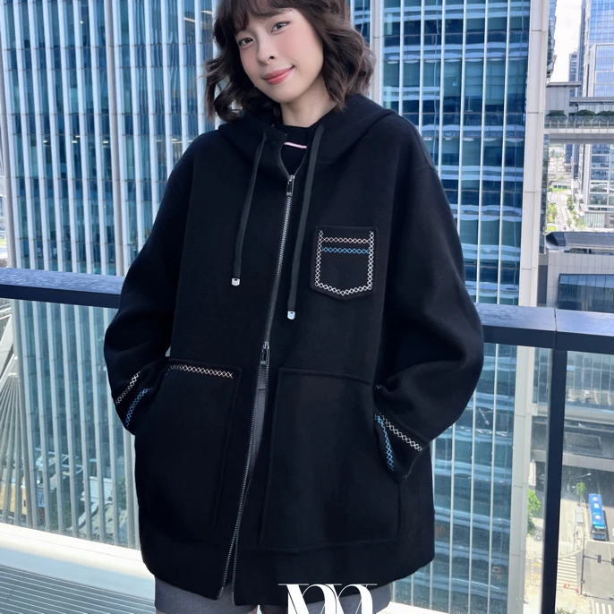 mithworld宽松毛呢夹克