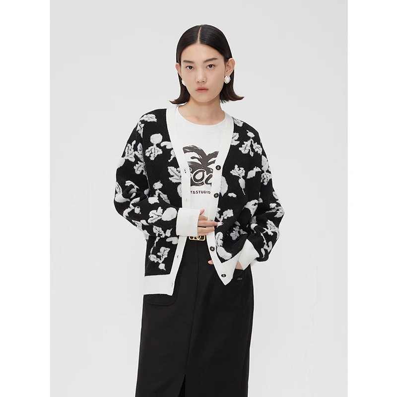 【丽公主专属】NEELLY纳俪商场同款毛针织衫N24011A01001