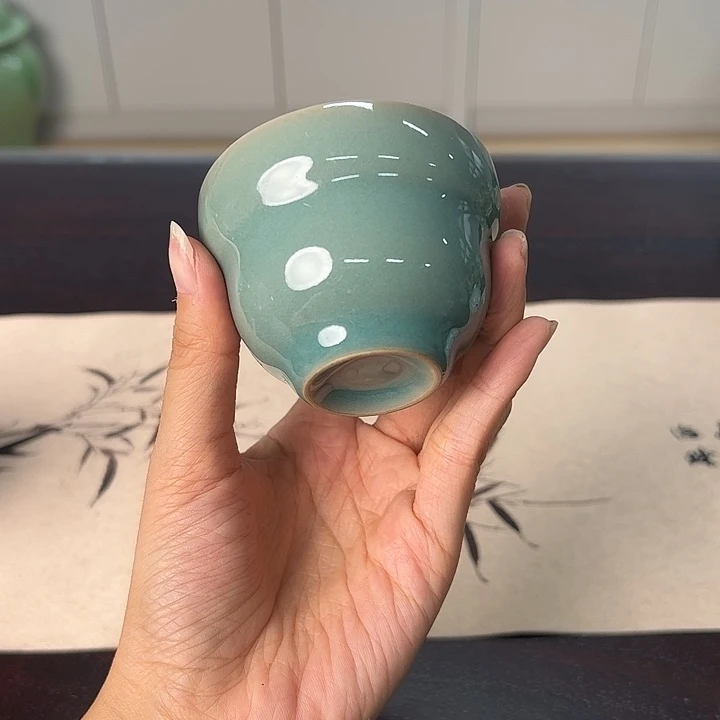 龙泉云间青瓷小米茶器