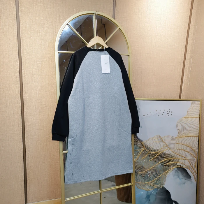 CH65孕妇灰色加厚不加绒卫衣裙M90-130L140XL150XXL160