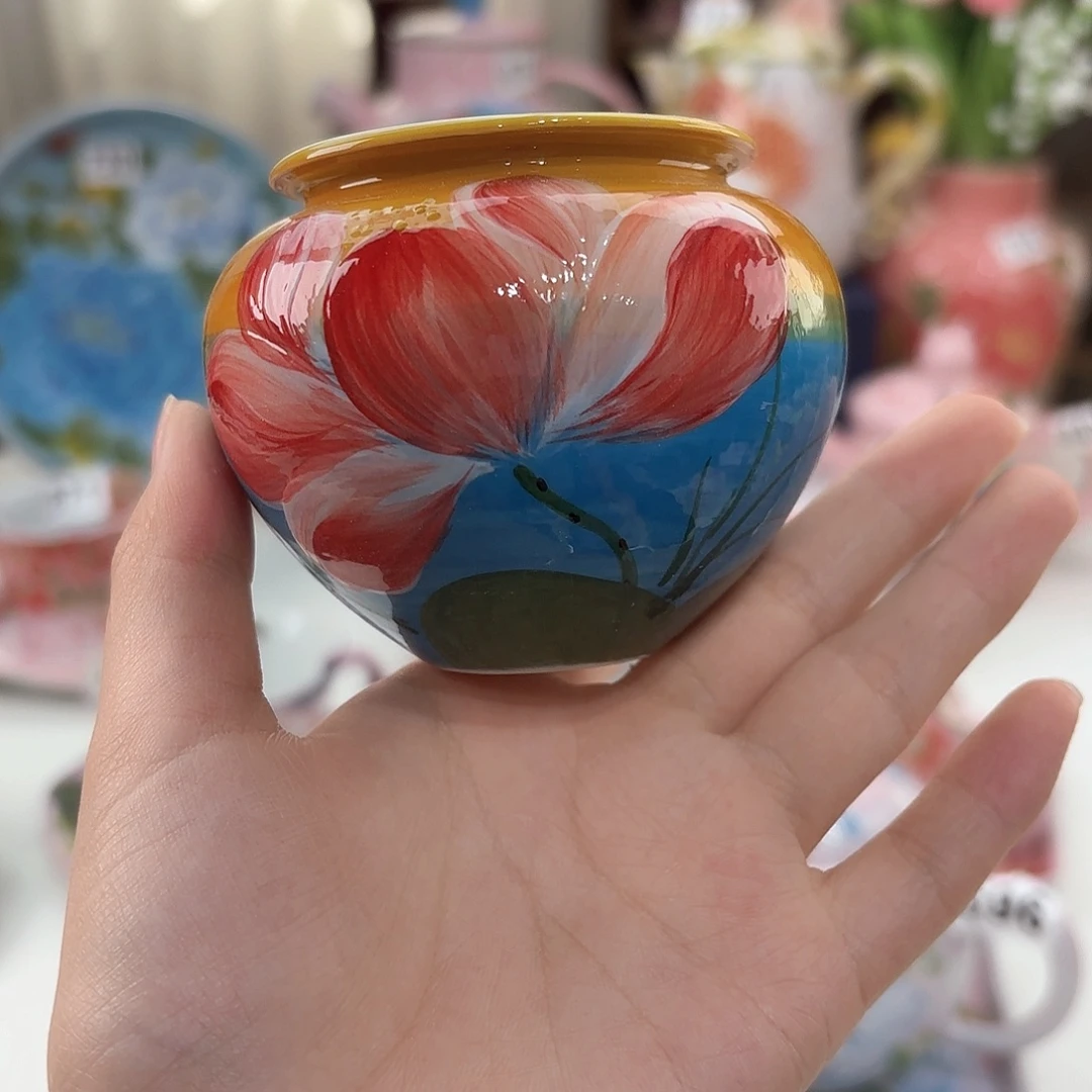 景德镇手绘高温釉下彩陶瓷茶具