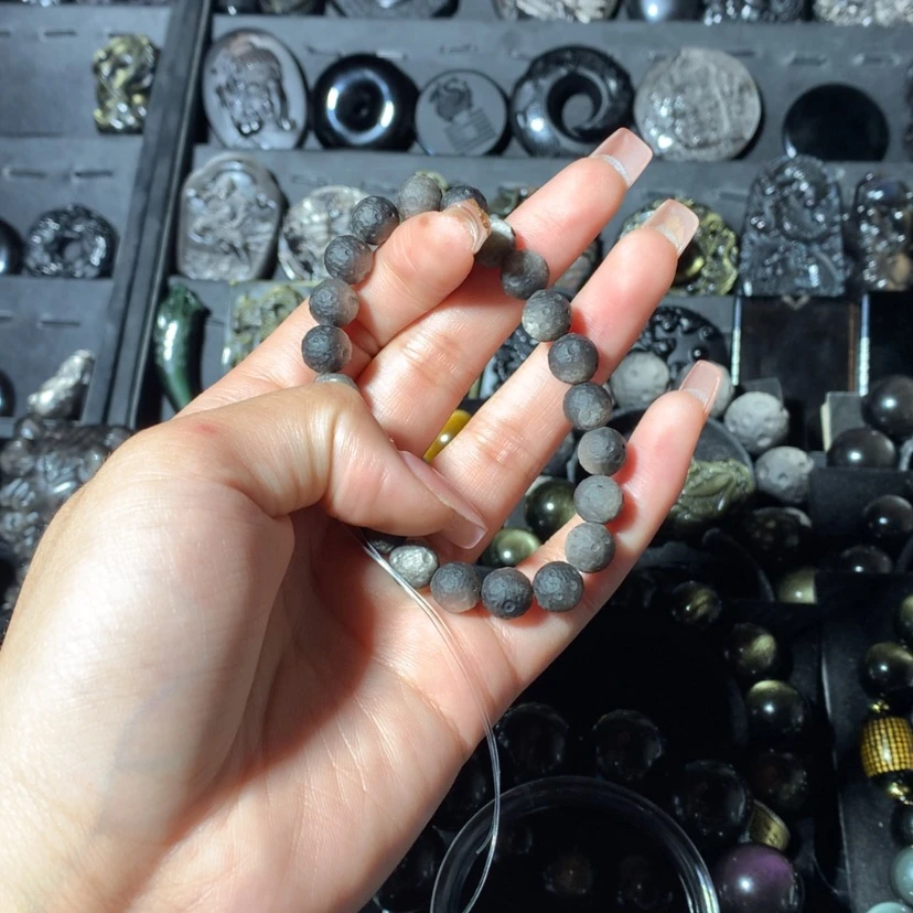 【闪购商品】黑曜岩手链未镶嵌-****n