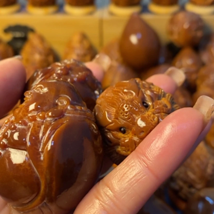 【闪购商品】橄榄核手串/手链?****爸精品核雕