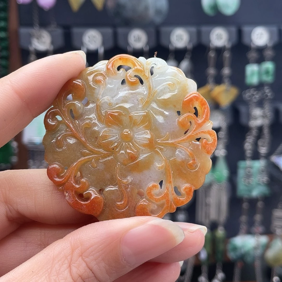 翡翠未镶嵌耳饰艾*儿891fbggh