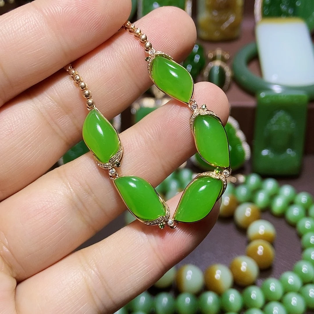 未镶嵌手链和田玉蔷***天