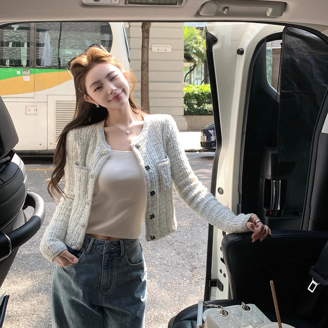 Lilylikes"香氛恋人"漂亮欧尼美女感秘籍 巨温柔精致小香针织开衫