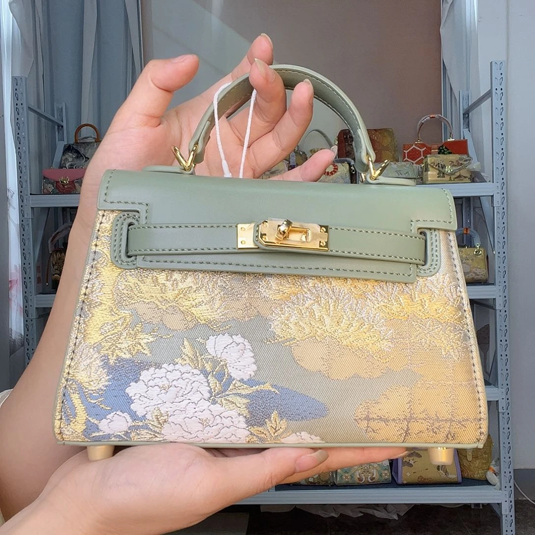 织物桑蚕丝非遗唐锦小凯莉