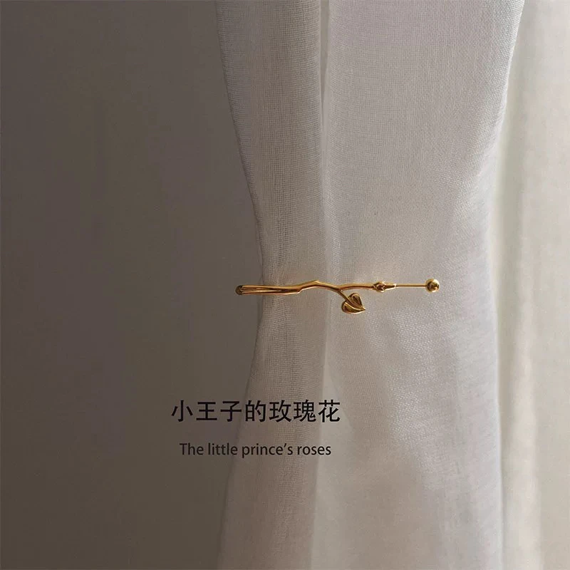 不锈钢胸针 玫瑰花胸针设计感小众高档女别针防走光固定衣服开衫