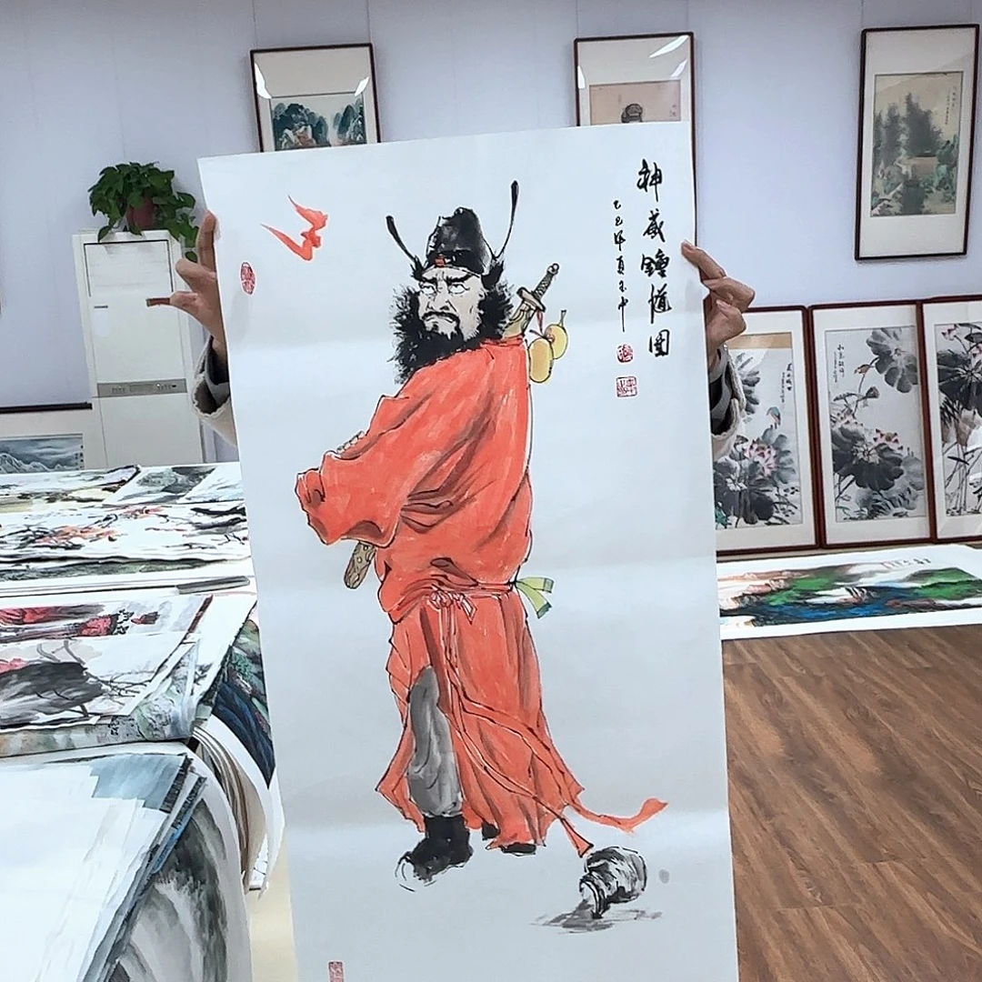 国画国画作品多次