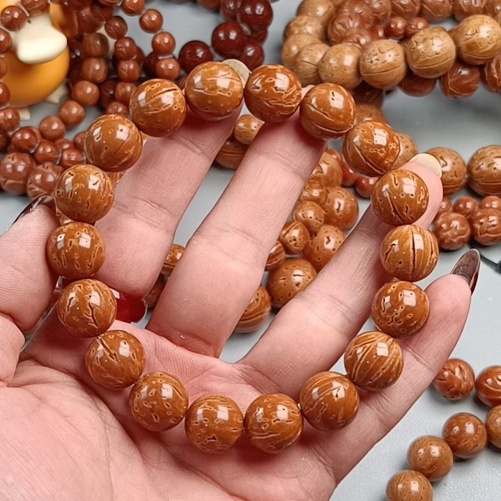 桃核手串13尺定制产品超24小时不退换