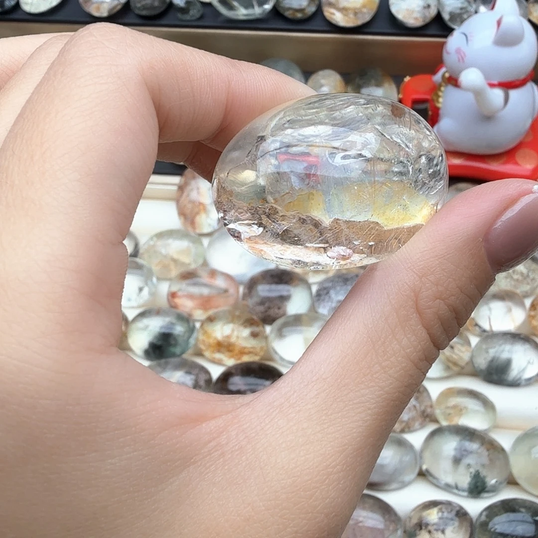 叶***子水晶珠宝半成品未镶嵌