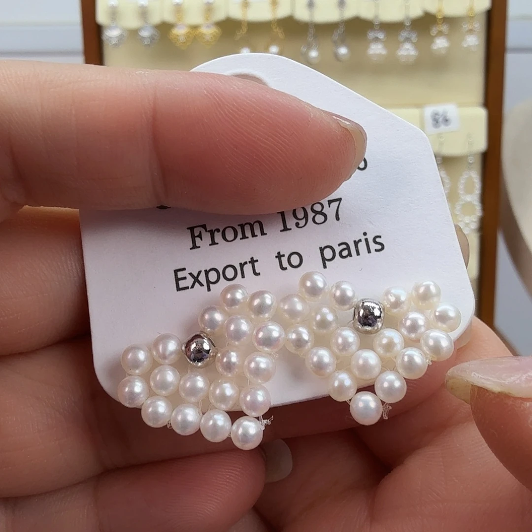 未镶嵌耳饰淡水珍珠