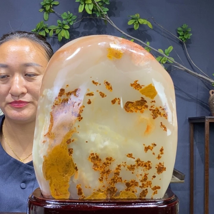 石材伊朗古青石摆件