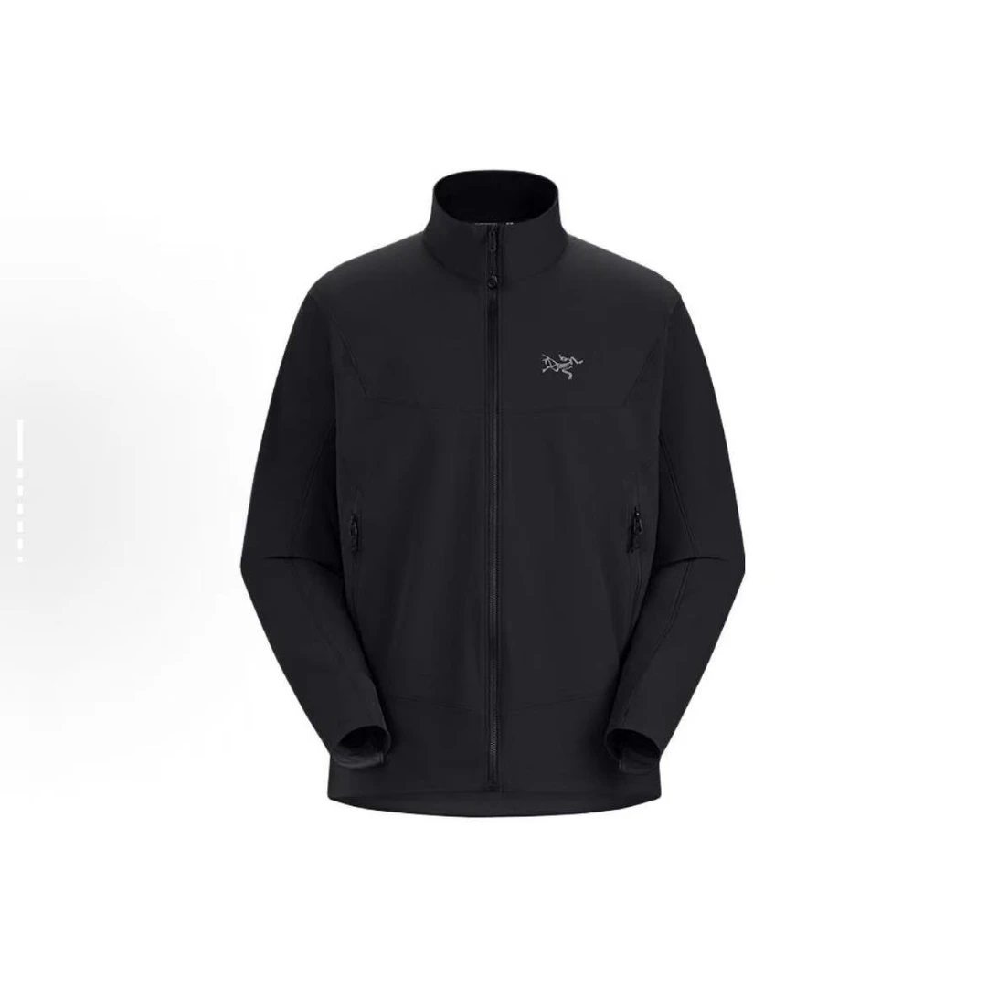 Arcteryx始祖鸟 GAMMA Jacket M 纯色Logo标识防风软壳夹克 男款