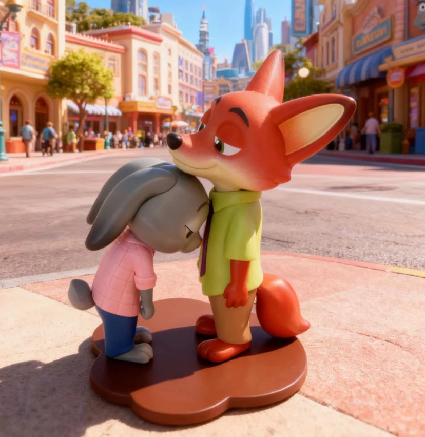 【千人收藏】疯狂动物城盲盒甜蜜依靠朱迪尼克手办玩具摆件女生礼物