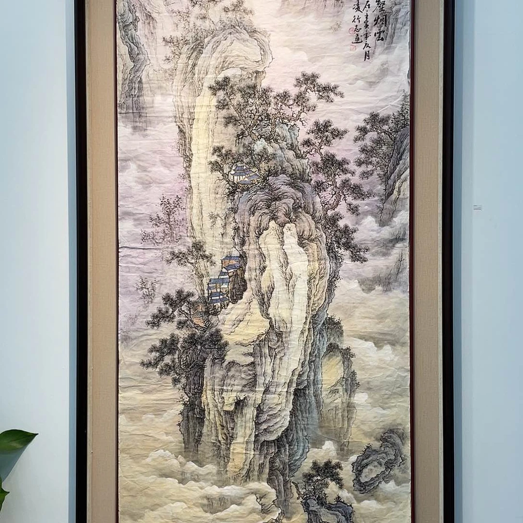 国画凌行志手绘作品