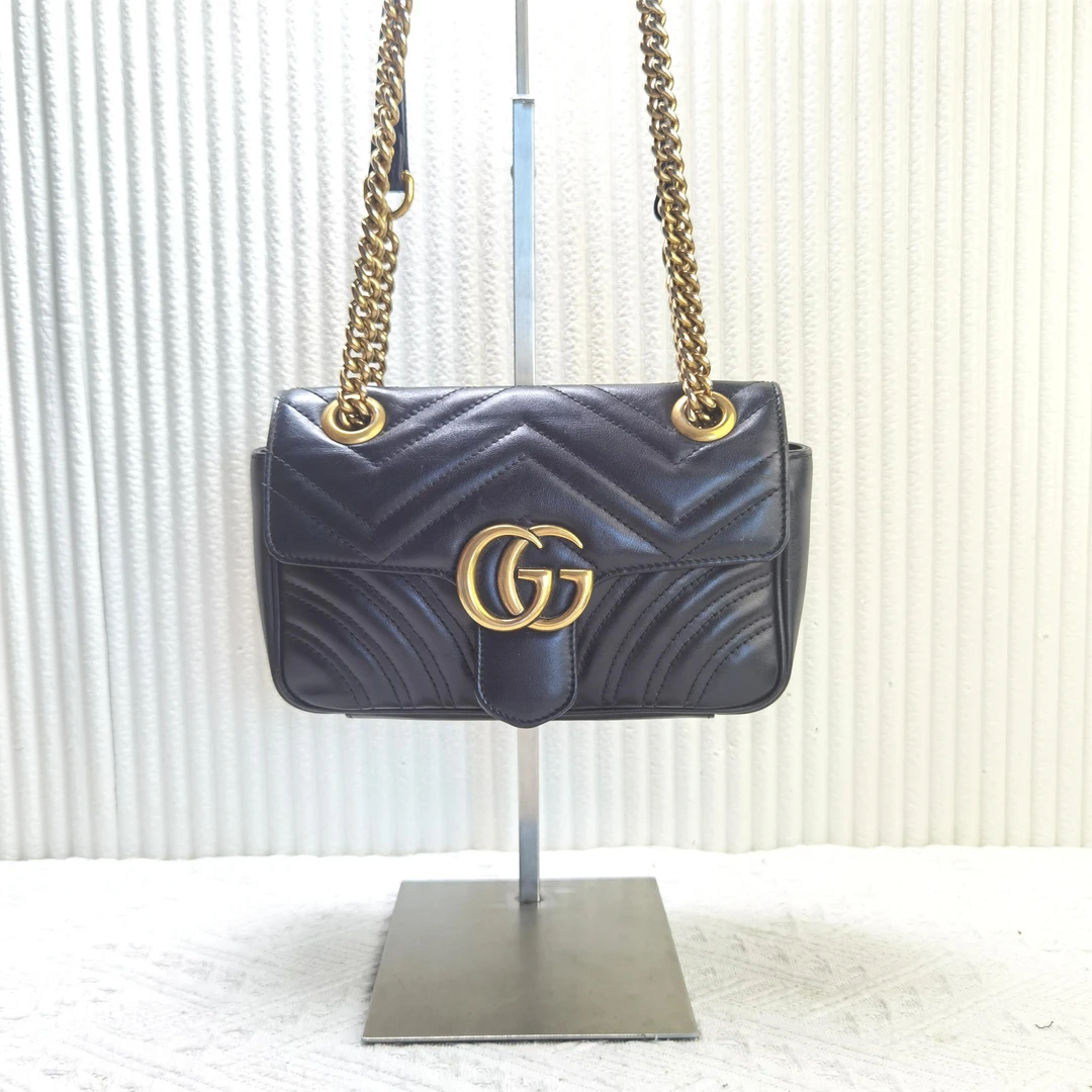 95新 GUCCI/古驰 Gucci古驰GG marmont22马蒙包斜挎包单肩包