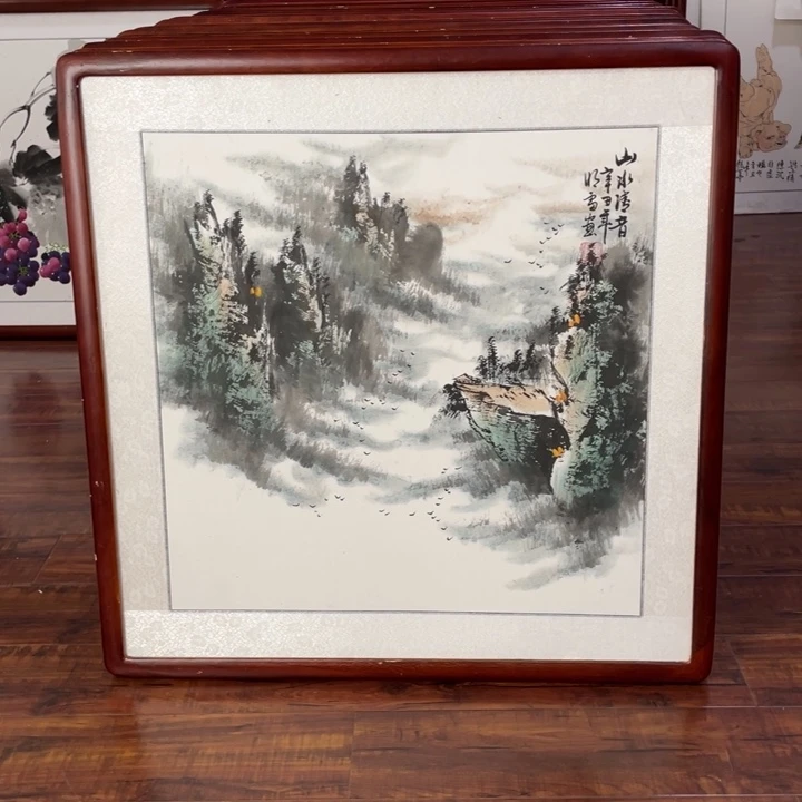 国画带框尺寸63*63厘米