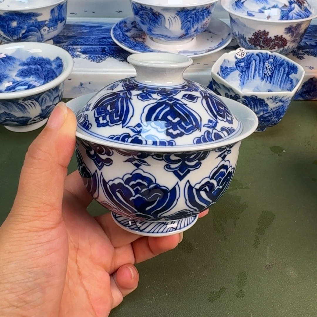 景德镇纯手绘茶具圆圆229