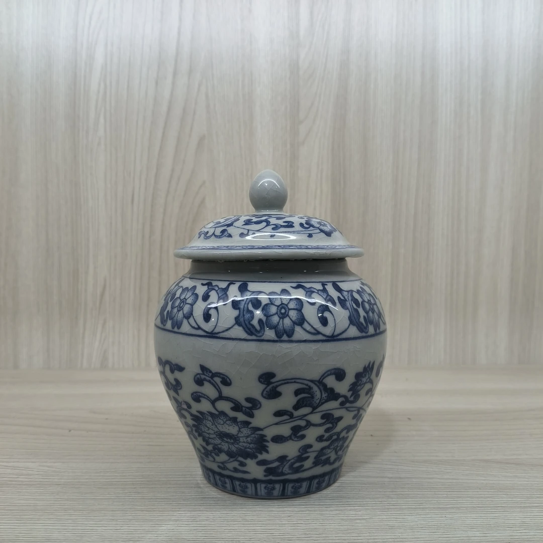 中号缠枝莲将军罐