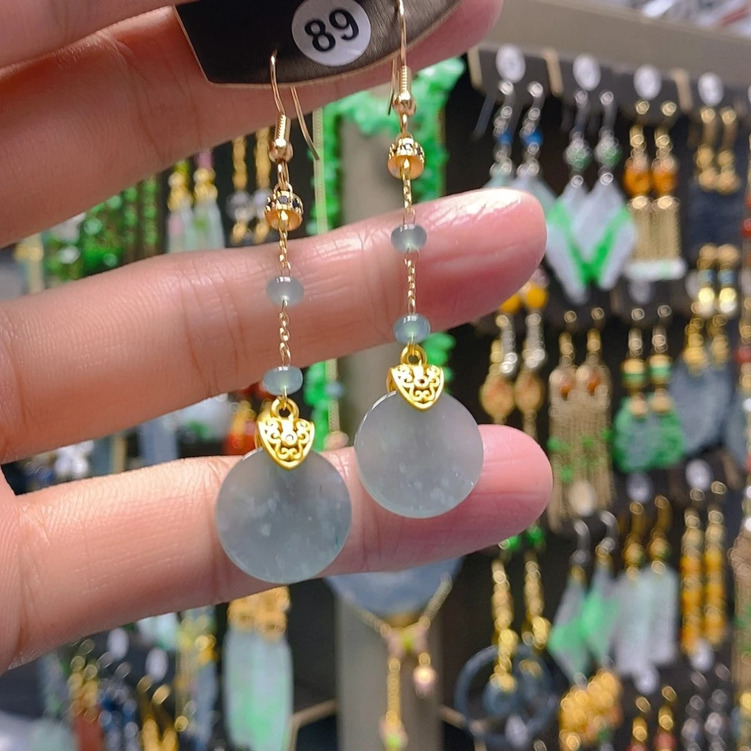 未镶嵌翡翠耳饰翡翠