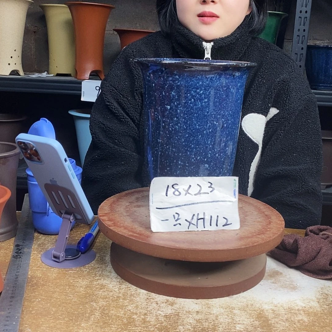 紫砂紫砂花盆一只XH112