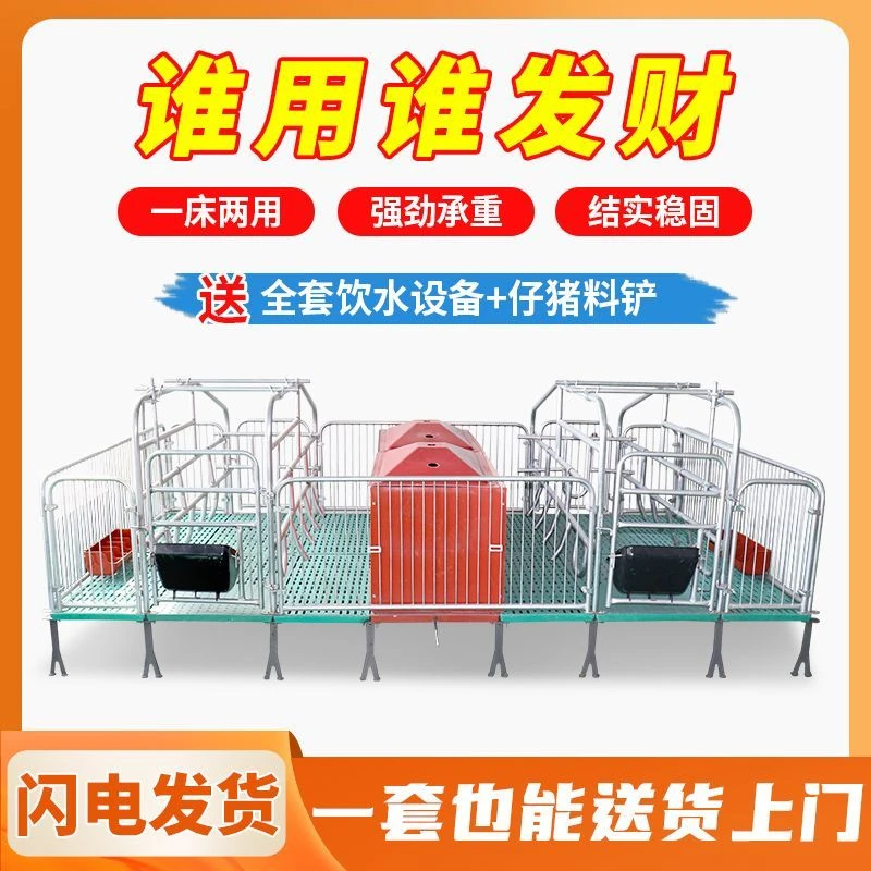 母猪双体产床保育两用床全复合产保一体床产房仔猪分娩床养猪设备