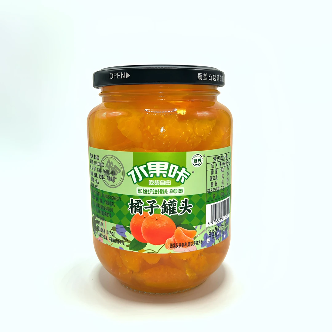 冠秀水果咔|新鲜碎桔水果罐头510g/四瓶一箱