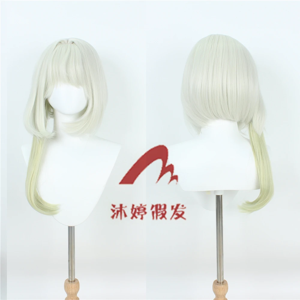 明日方舟 凯尔希cos假发 角色款银白色cosplay假发