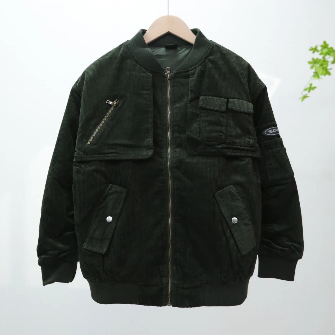潮牌男女工装风加厚款棉服外套7791-D1-4