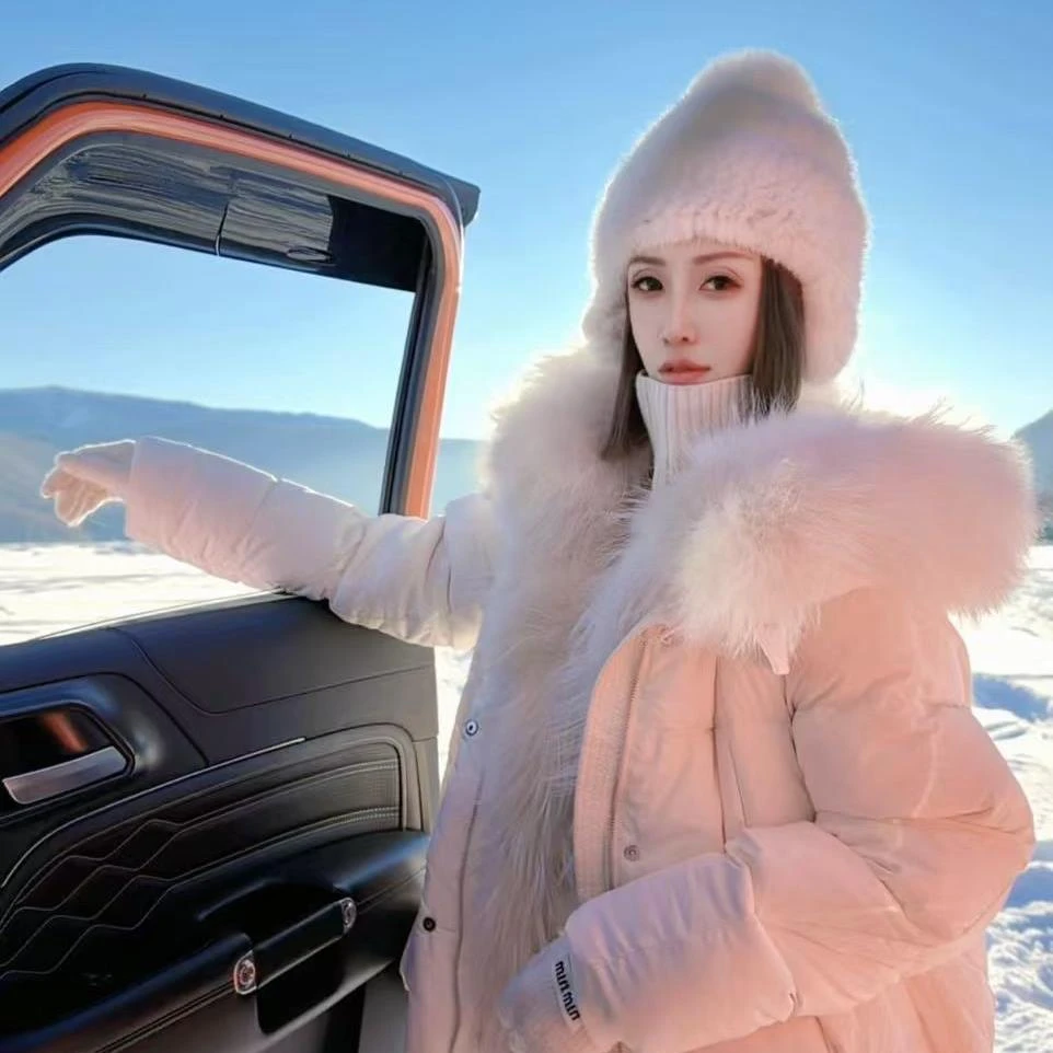 熙薇『初冬芭莎』2025冬季新款设计师休闲羽绒服外套H6818