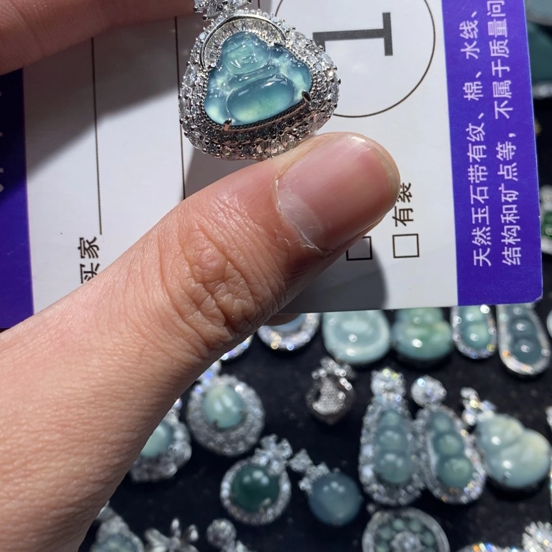 二***盆翡翠未镶嵌颈饰翡翠