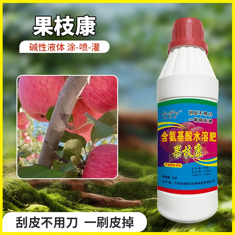 果枝康轮纹腐烂干腐流胶根腐各种果树枝干症状碱性液体
