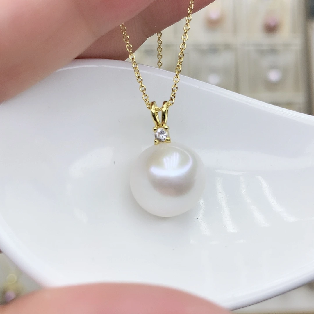 淡水珍珠吊坠(赠链)合金