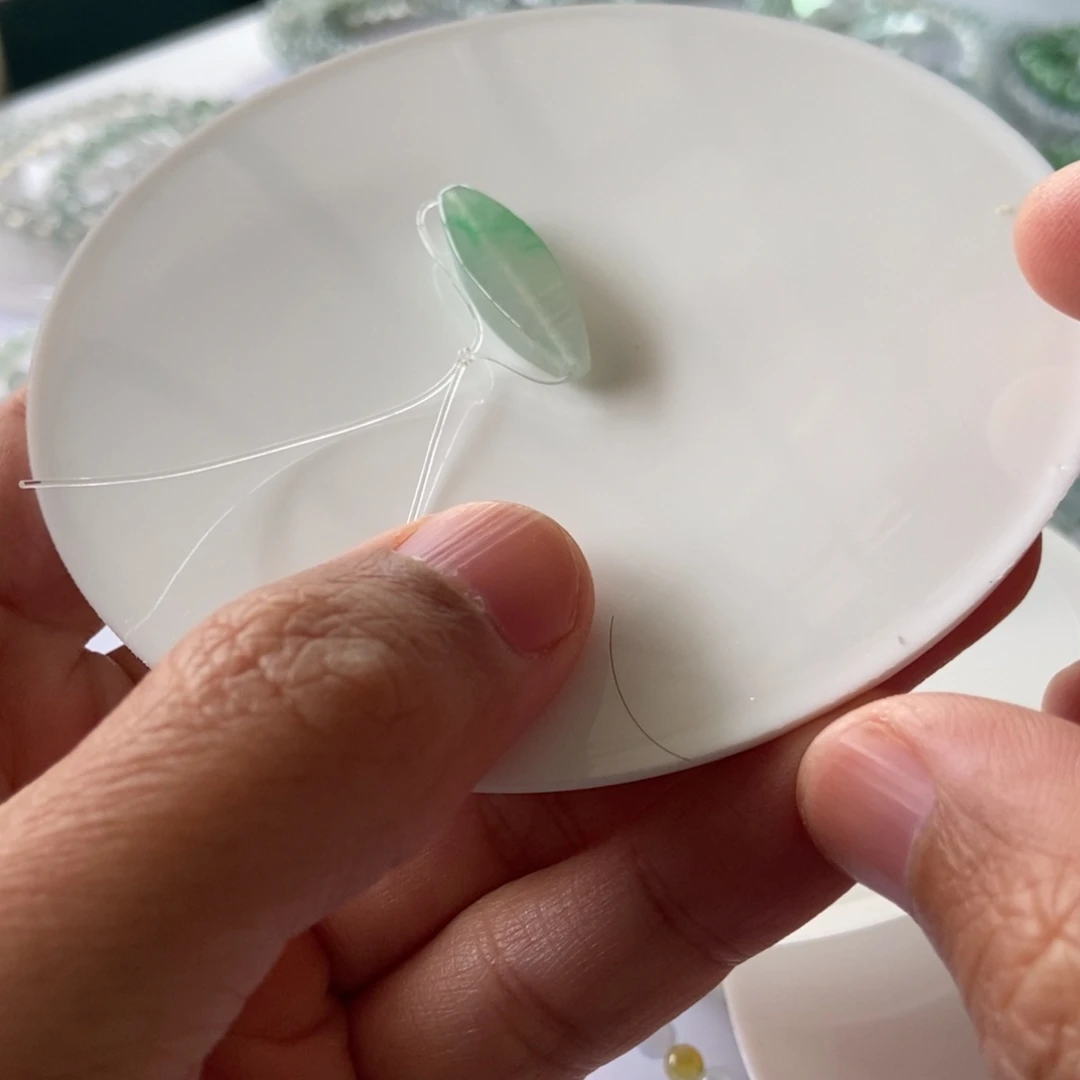 正***心翡翠散珠翡翠手串珠链工厂自己生产的